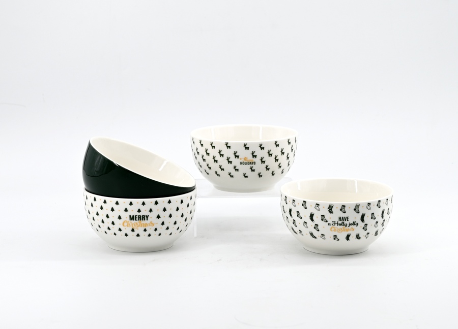 New bone china ceramics decal bowl TB016A